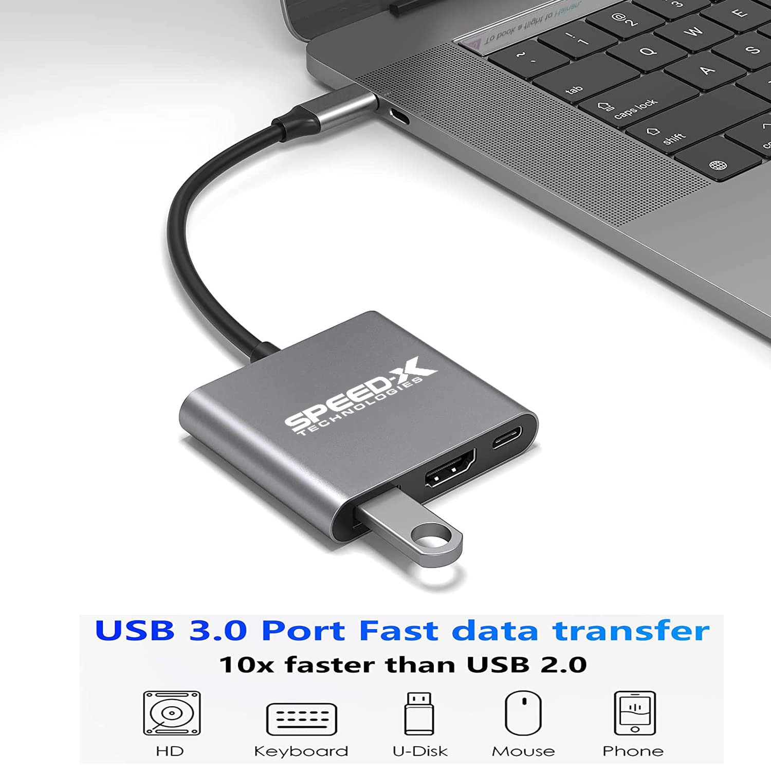 Speed-x Sp-tc03a Type C 3.1 To Otg+hdmi+usb3.0 - Image 3