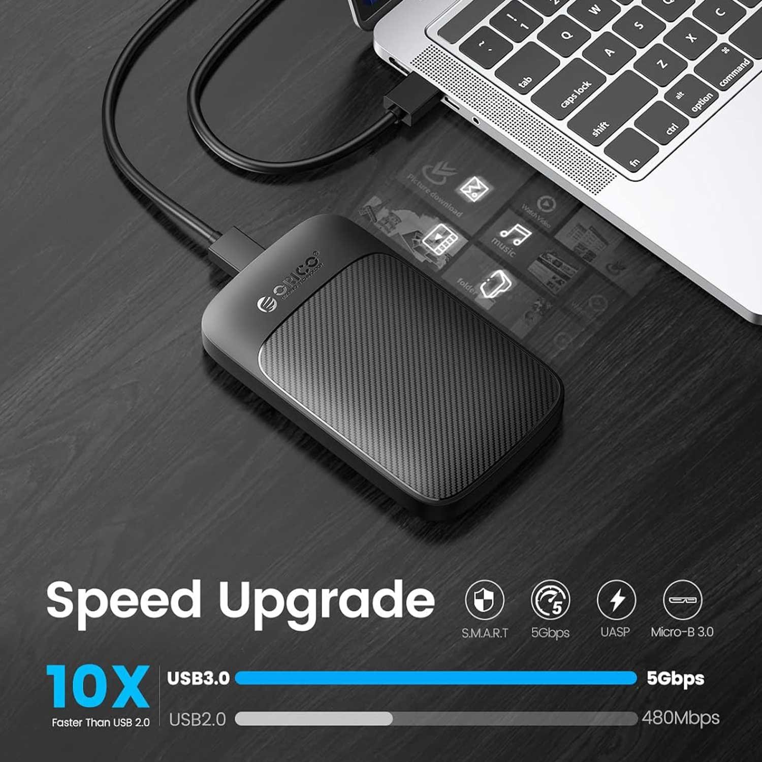 Orico Hdd Case 2.5 Inch 2020u3-v1 3.0 New Model - Image 3