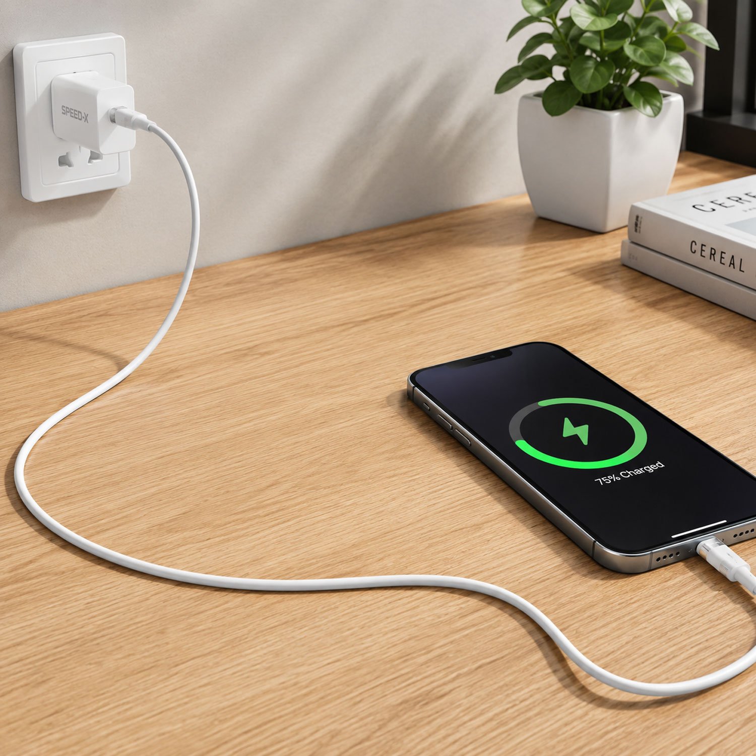 Speed-x Sx-d22l 27w Usb-c To Lightning Fast Charging Cable 1m - Image 2