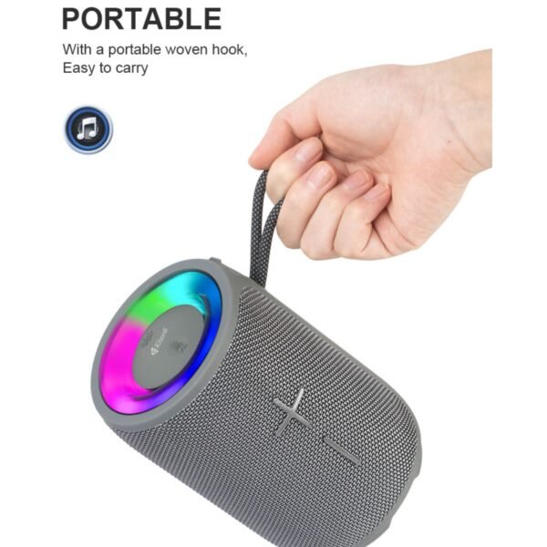 Kisonli Q23 12w Bt Super Bass Wireless Bluetooth Speaker With Rgb Light
