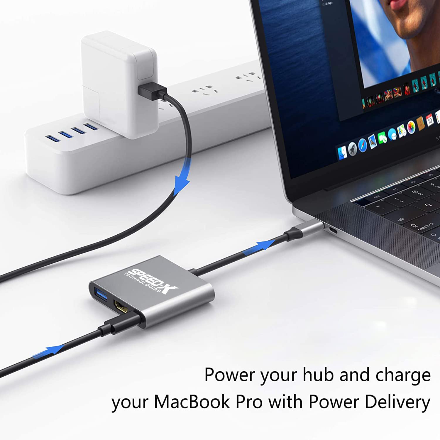 Speed-x Sp-tc03a Type C 3.1 To Otg+hdmi+usb3.0 - Image 4