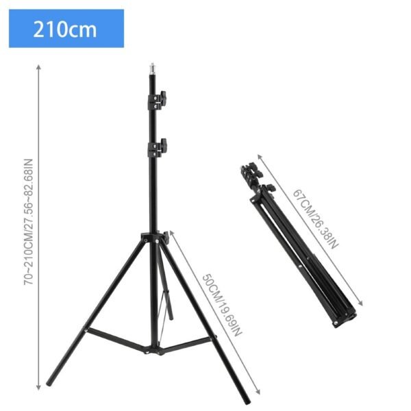 Selfie Ring Light Portable Tripod 210cm  Stand Fit For Live Photo Studio