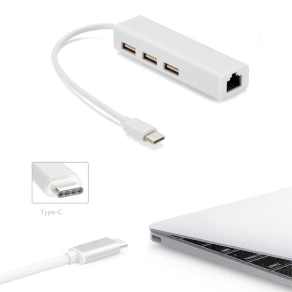 Type C 3.1 To Lan And Usb Hub