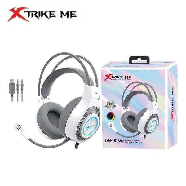 Xtrike Me Gh-515w Wired Rgb Gaming Headset With Static Lighting Effects