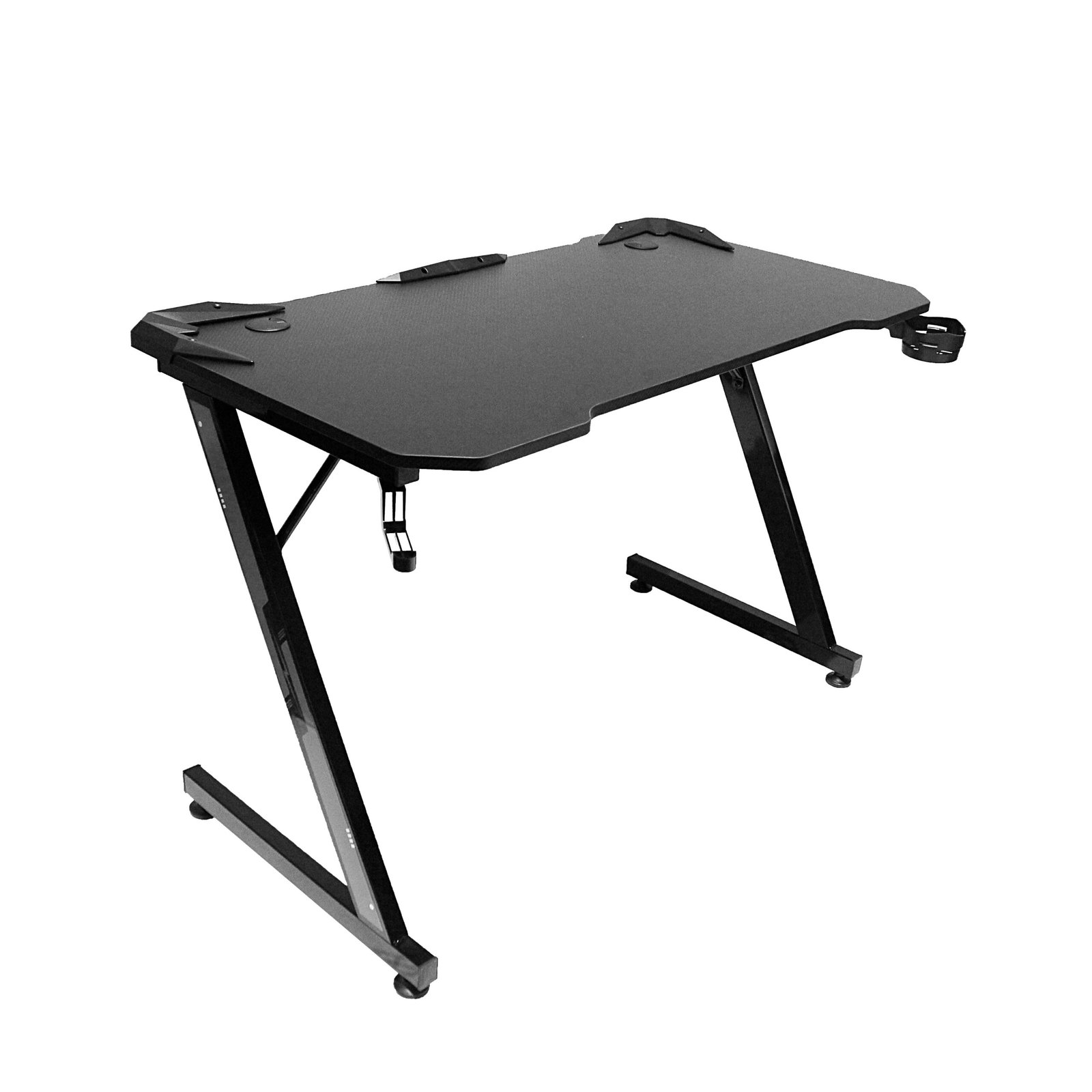 Xtrike Me Dk-02 Ergonomic Computer Desk With Headphone Hook And Cup Holder Z-shaped Legs Black - Image 3