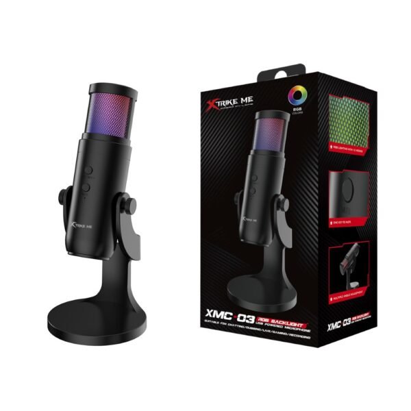 Xtrike Me Xmc03 Usb 12 Rgb Light Gaming Microphone
