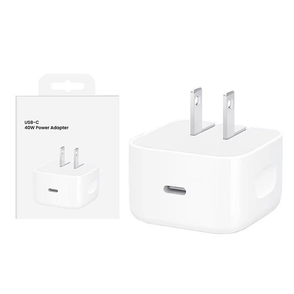 Iphone 17 Pro Max 40w (original Watt) Us Pin Usb-c Power Adapter With Nfc