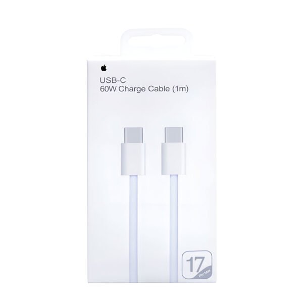 Iphone 17 Pro Max 60w Type C To C Pd Fast Charging Nylon Cable (1m)