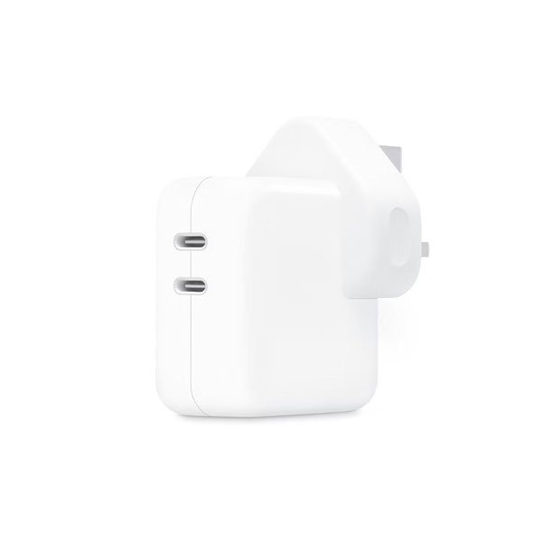 Iphone 35w Uk 3 Pin Dual Type C Fast Charging Pd Adapter - Image 2