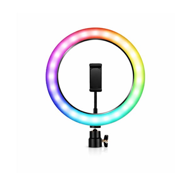 Mj33cm Rgb Led Studio Camera Ring Light Photography With Mobile Holder - Image 2