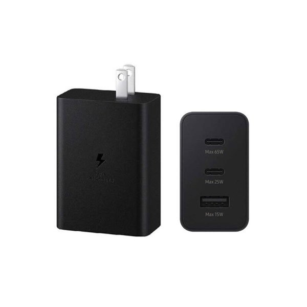 65w Samsung Us Pin Pd Power Adaptor Trio Usb C X 2ports,usb-a Port - Image 2
