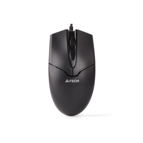 A4Tech OP-550S Silent Click Wired USB Mouse - Black