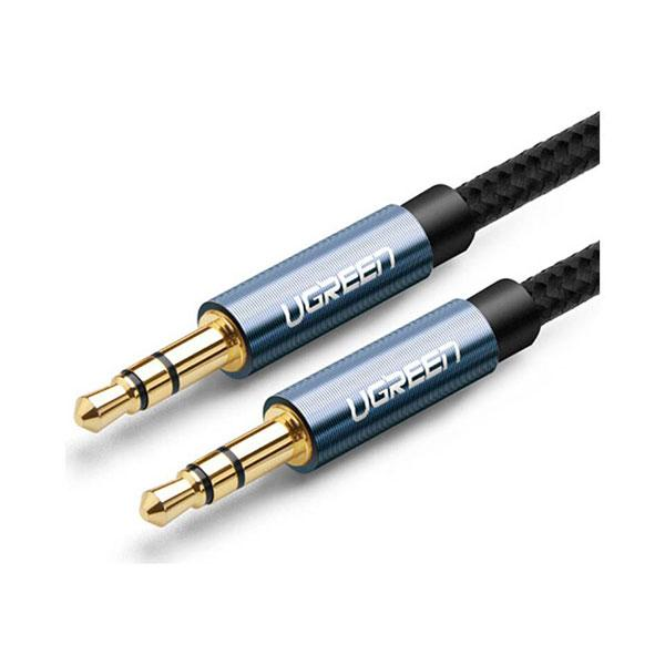 Ugreen 3.5mm Male to 3.5mm Male Cable Gold Plated Metal Case with Braid 1.5M (Blue)
