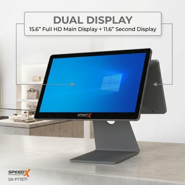 Speedx Sx-pt1571 Dual Display 11th Gen Core I7 8gb+128gb All-in-one Pos System