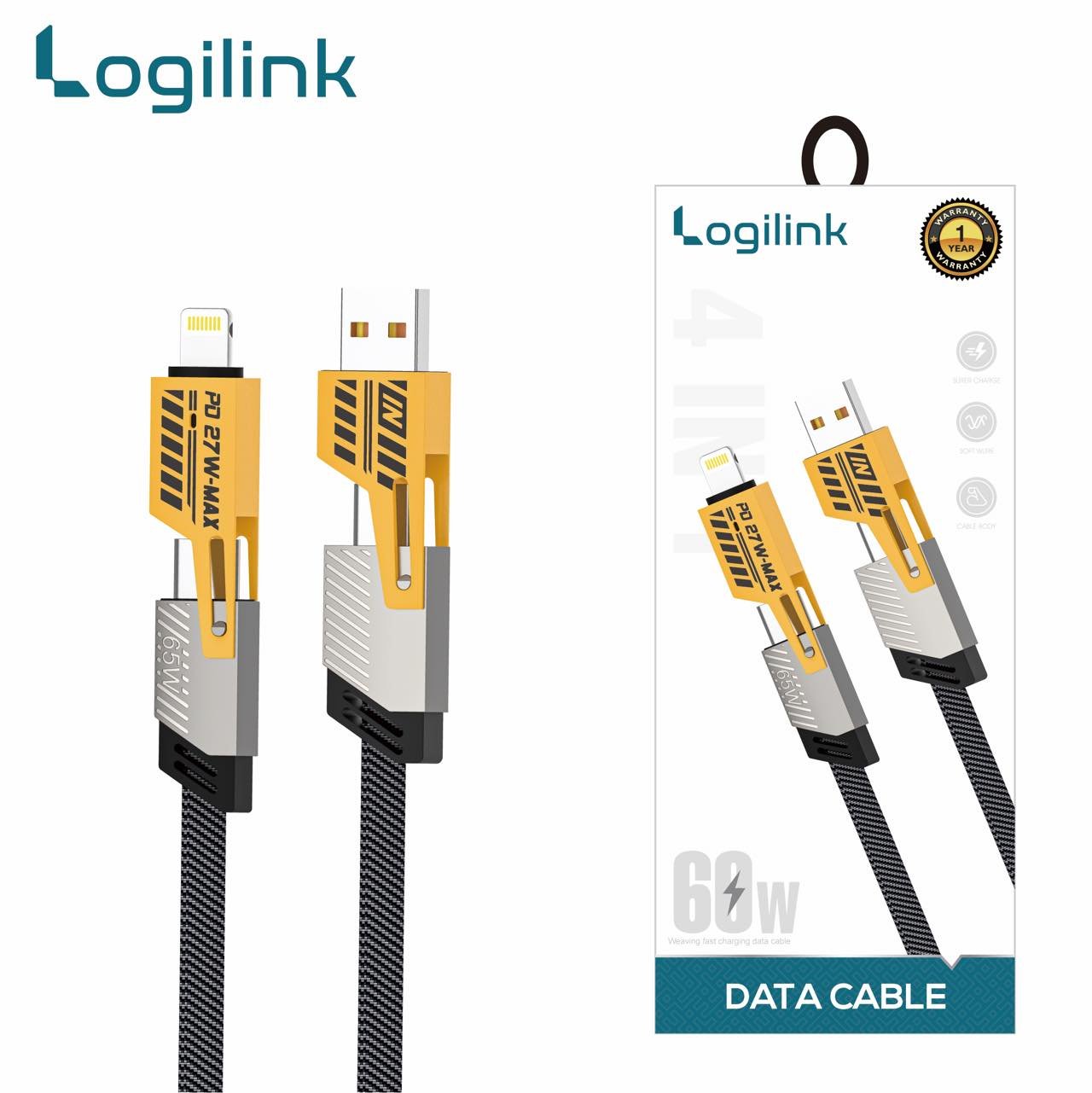 4 In 1 Multi Usb Pd Charging Cable (type-c To C, C To Lightning, Usb To C, Usb To Lightning) - Image 3