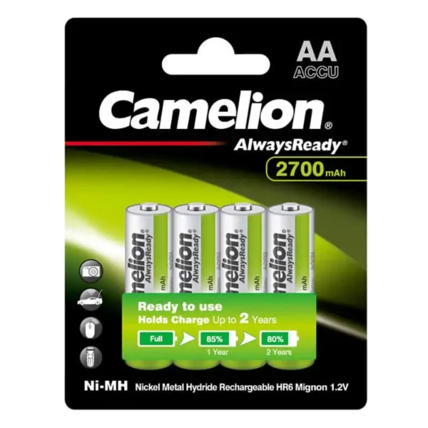 Camelion AA 2700 mAh rechargeable batteries (Pack of 4)