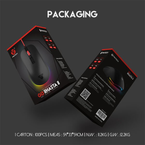 Fantech Rhasta II G13 Macro Programmable RGB Gaming Mouse