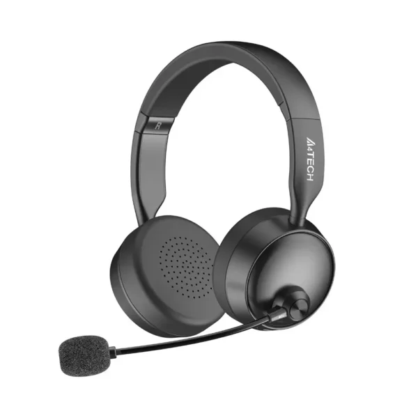 A4Tech Fstyler BH235 Bluetooth v5.3 Wireless Headset Bundle with BN-10 - Black