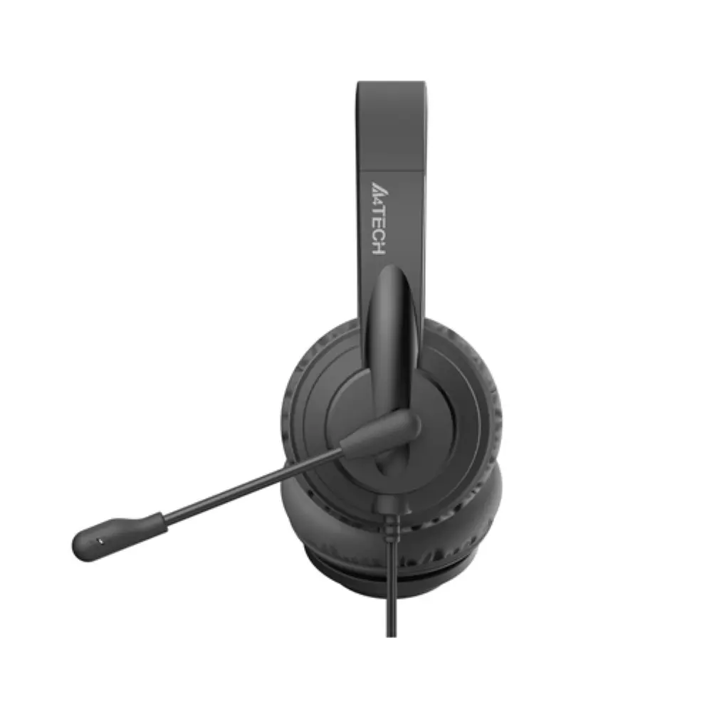 A4Tech HU-10 Wired USB Stereo Headset - Black - Image 3