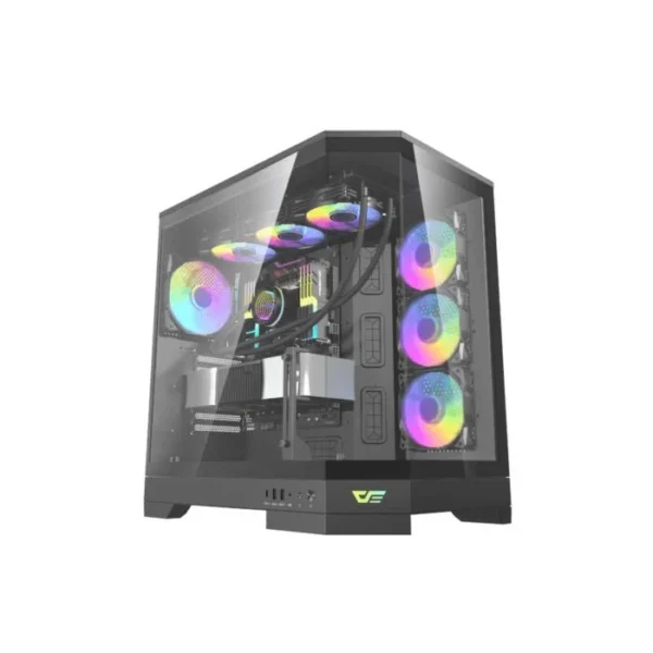 Darkflash DQX90 Luxury Gaming PC Case – Black