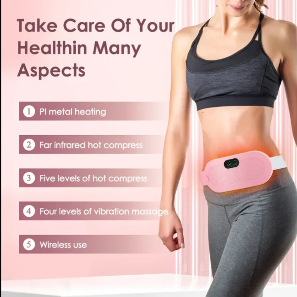 Period Cramp Relief Belt Heated Belly Belt for Menstrual