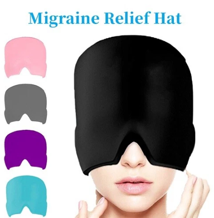 Migraine Relief Hat headache hat Gel Hot Cold Therapy lce Cap For Relieve Pain lce Hat Eye Mask Stress Pressure Pain Relief