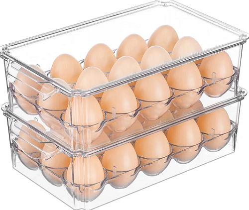 Egg Tray Organizer 18 Grid Acrylic