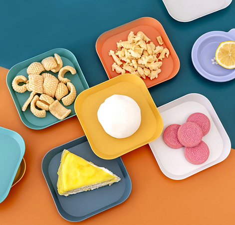 8 Plates Set Spit Dish - Square