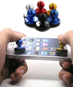 Joy Stick Game Stick Aluminum Alloy Mobile Phone Mini Games Joystick For iPad Android - Golden