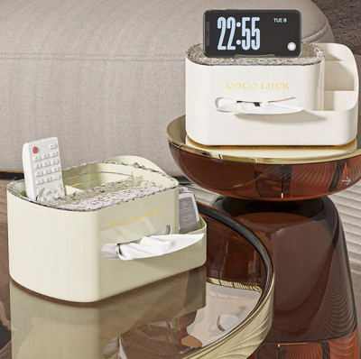 Multifunctional Cosmetic Organizer With Tissue Box COCO LUCK