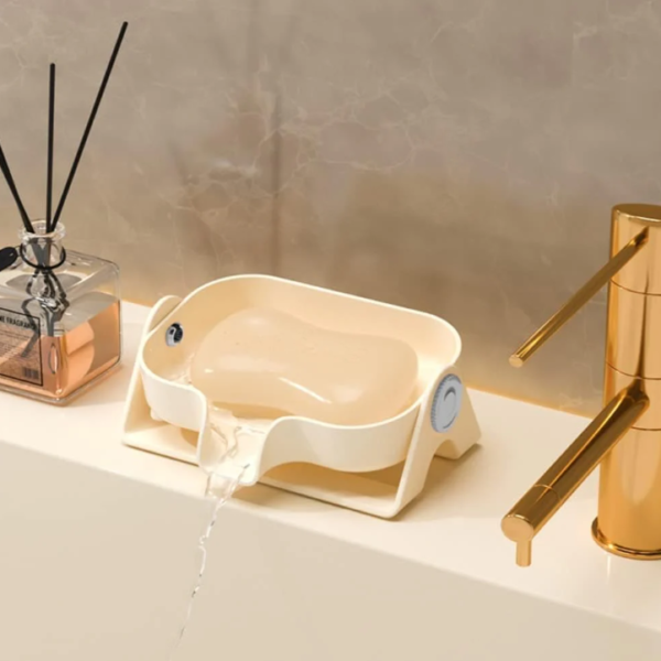 Plastic Soap Box Dish with Stand