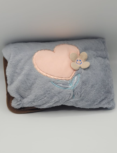 Electric Hot Water Bottle with Pillow - Heart