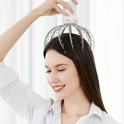 Portable Electric 12 Claw Head Massager Electric Octopus Scalp Massager Head Massage Relaxation Device Health Care Vibrator Head Massager