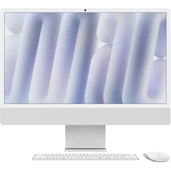 Apple iMac MWUU3 24" M4 Chip 10-Core CPU, 10-Core GPU, 16GB Memory, 256GB SSD, 4.5K Retina Display, Magic Keyboard, Magic Mouse, macOS, Silver